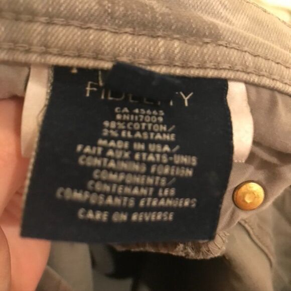 Fidelity Jimmy Slim Straight Leg Jeans 31 Latte - Picture 13 of 13